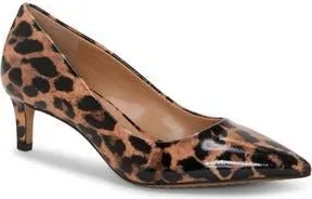 Vince Camuto Kehlia Pointed Toe Pump in Black/Natura at Nordstrom Rack, Size 9.5