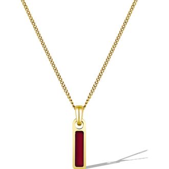 Vincero Mens Birthstone Pendant Necklace in Gold - January at Nordstrom