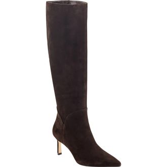 Marc Fisher Sabrina Knee High Boot in Dark Brown Seude at Nordstrom Rack, Size 5 Regular Calf