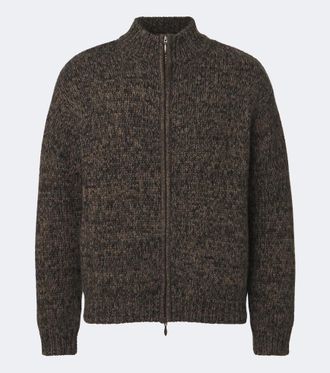 Le Kasha Lamdu cashmere zip-up cardigan