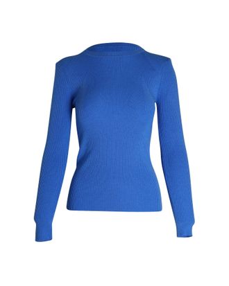 Sandro Knit Sweater in Blue Acrylic