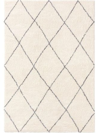 benuta Alfombra pelo largo crema 140x200