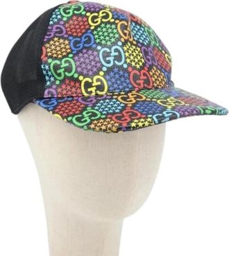Gucci Pre-owned Cap - Dames - Vintage Accessoires - Veelkleurig - ONE Size - Leer - Vintage
