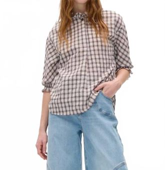 Baum Und Pferdgarten Margit Blouse In Creme Mini Check