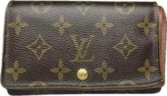 Louis Vuitton Pre-owned Leren Portemonnee - Dames - Vintage Accessoires - Bruin - ONE Size - Leer - Vintage