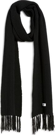 Krost Brioche Cotton Scarf in Black at Nordstrom