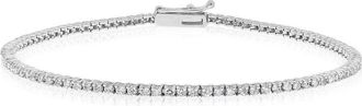 Diana M. Jewels 14kt white gold diamond tennis bracelet comprised of 1.00 cts tw