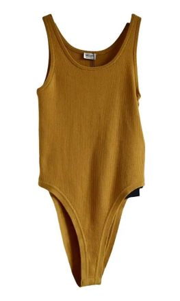 Saint Laurent Saffron Yellow Bodysuit Size M