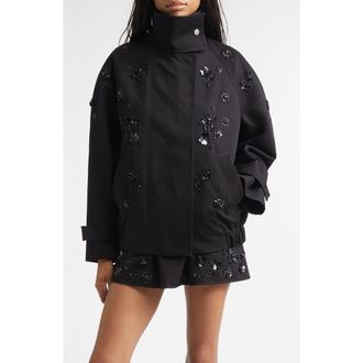 Golden Goose Journey Short Trench Coat in Black at Nordstrom, Size 0 Us