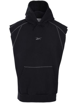 Reebok hooded T-shirt - unisex - Cotton - L - Black