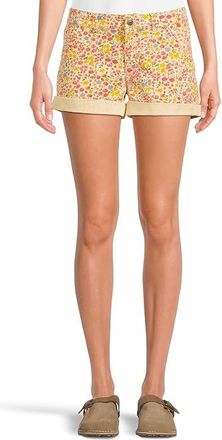 Toad&Co Earthworks Camp Short Womens Shorts Straw Ditsy Print : 10 5.5, Cotton/Elastane/Lyocell