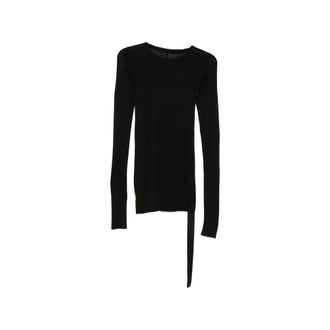 Rick Owens Ruched Long-sleeve Top