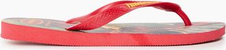 Havaianas Womens Licences Graphic Print Flip Flops - Red - Size: 7/6.5/6