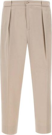 BRIGLIA 1949 Portobellos Broeken - Heren - Chinos - Beige - L - Wol - Broeken
