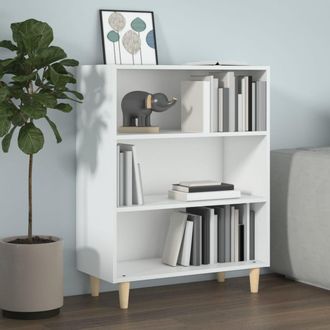 vidaXL Aparador De Madera Contrachapada Blanco 69,5x32,5x90 Cm Vidaxl