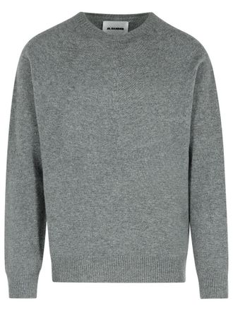 Jil Sander Grey Virgin Wool Blend Sweater