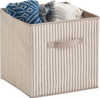 ZELLER PRESENT Aufbewahrungsbox »Stripes« faltbar, Vlies, beige