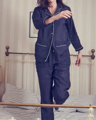 Germaine des Pr&eacute;s Womens Camille Pyjamas In Marine