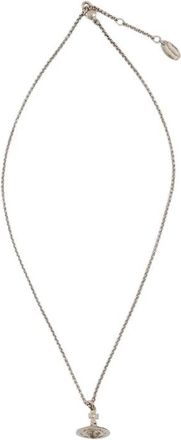 Vivienne Westwood Grijze Metalen Orb Hanger Messing - Dames - Kettingen - Grijs - ONE Size - Accessoires
