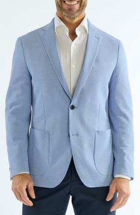The Savile Row Company Check Seersucker Sport Coat in Blue at Nordstrom Rack, Size 38Regular