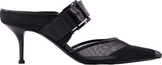 Alexander McQueen Punk Buckle Pumps Alexander Mcqueen Black Leather