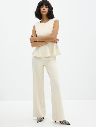 Icone Womens Ponte wide-leg pant