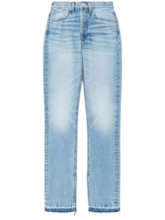 Re/Done Jeans a vita alta - Blu