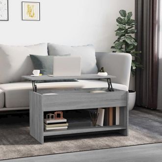 vidaXL Coffee Table Gray Sonoma 40.2x19.7x20.7 Engineered Wood