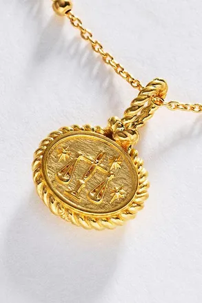 Awe Inspired Zodiac Gemstone Pendant Necklace