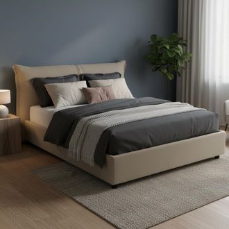 Dmora Dmora - Cama Matrimonial Dbelott, 100% Made In Italy, Apertura Frontal, Con Colch&oacute;n De 160x190 Cm Incluido, T&oacute;rtola