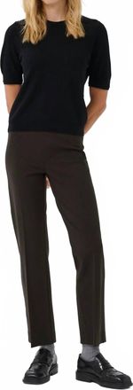 Part Two Ponta Straight Leg Pants In Chocolate Ganache