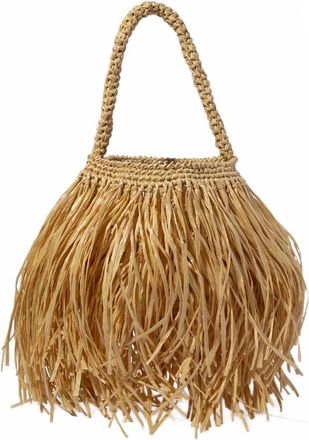 Maria La Rosa Womens Apache Bucket Bag In Natural