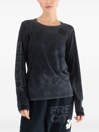 Freecity long-sleeves graphic T-shirt - Black