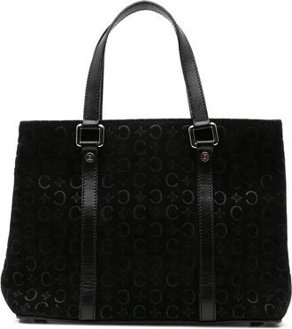 Celine Borsa a mano Macadam C in pelle scamosciata XX secolo - Nero