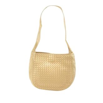 Bottega Veneta Pre-owned Shoulder Bags, female, Yellow, Size: ONE SIZE Pre-owned Fabric Shoulder Bag