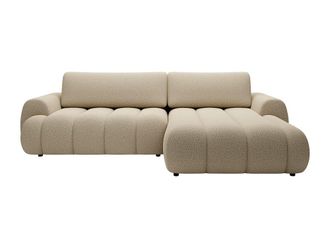 VENTE-UNIQUE.COM Sof&aacute; rinconera tela beige