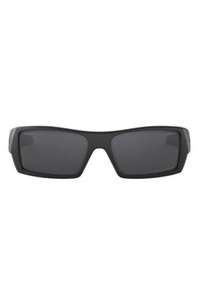 Oakley Gascan 60mm Polarized Rectangular Sunglasses in Black at Nordstrom