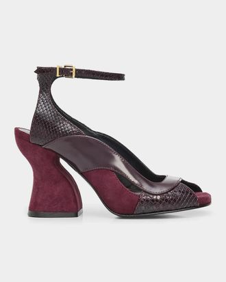 Zimmermann Marvi 75MM Leather Sandals