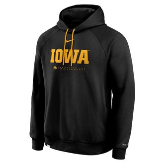 Nike Iowa Courtside Basketball Practice Nike Mens Dri-FIT Pullover Hoodie in Black | 04EJ057YIA-REJ