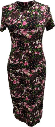 Givenchy Floral-Print Midi Dress, Size Int; S (Authentic Pre-Loved)