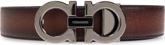 Ferragamo Double Adjus Riem - Heren - Riemen - Bruin - 115 CM - Leer - Accessoires