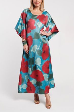Frances Valentine Spinnaker Maxi Dress in Navy/red/multi at Nordstrom, Size Small