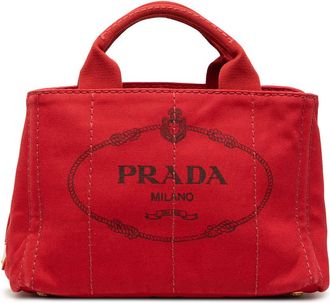 Prada Pre-owned Prada Small Canvas Canapa Logo Tote Ladies XQUDXCOS2TOTVOAV