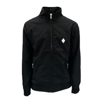Marcelo Burlon Zip-throughs, male, Black, Size: M Bomber Jacket