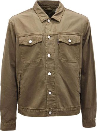 Schott NYC Vintage denim jack Usmc model - Heren - Winterjassen - Groen - S - Denim - Jassen