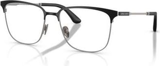 Giorgio Armani 55mm Rectangle optical glasses in Black at Nordstrom
