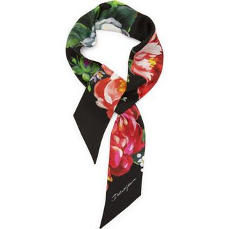 Dolce & Gabbana Flowers Silk Twill Scarf in Hn3Vw Fiori Pittorici F.ne at Nordstrom