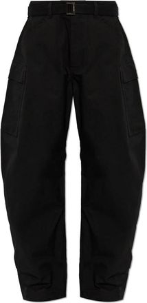 sacai Rip Stop Broek - Heren - Wijde Broeken - Zwart - M - Katoen - Broeken