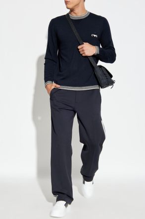 Emporio Armani Trousers From The Sustainability Collection, Mens, Black