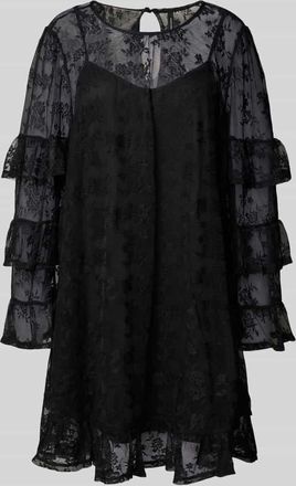 Vero Moda Oversized Freizeitkleid in semitransparenter Optik Modell CELINE in Black, Gr&ouml;&szlig;e M